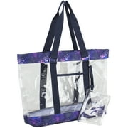 Eastsport Supreme Deluxe Clear Tote with Wristlet, Galaxy