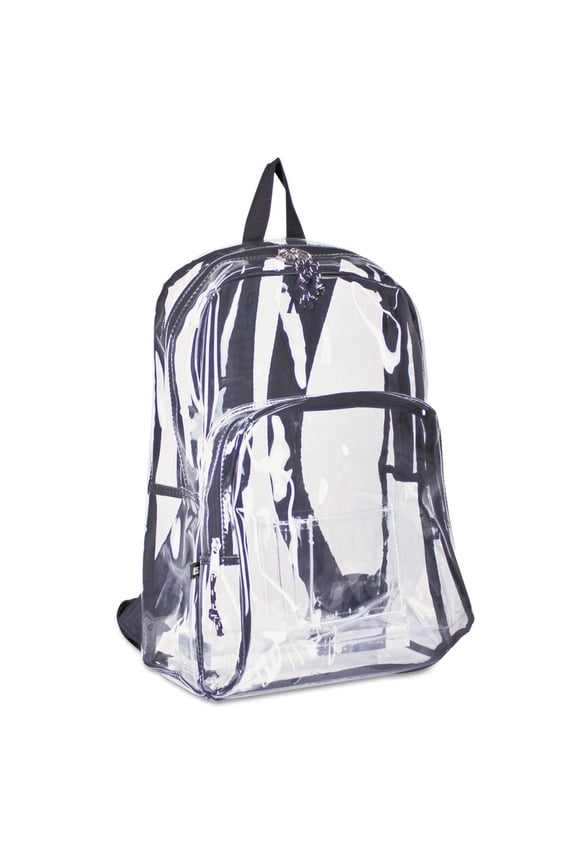 Two-Compartment PVC Plastic Clear Backpack