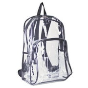 Eastsport Two-Compartment PVC Plastic Clear Backpack