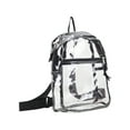 thumbnail image 1 of Eastsport Unisex Clear Mini Backpack, Black, 1 of 6