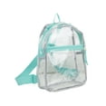 thumbnail image 1 of Eastsport Unisex Clear Mini Backpack, Turquoise, 1 of 6