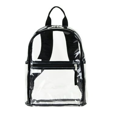 Eastsport Unisex Clear Mini Dome Backpack, Black Trim