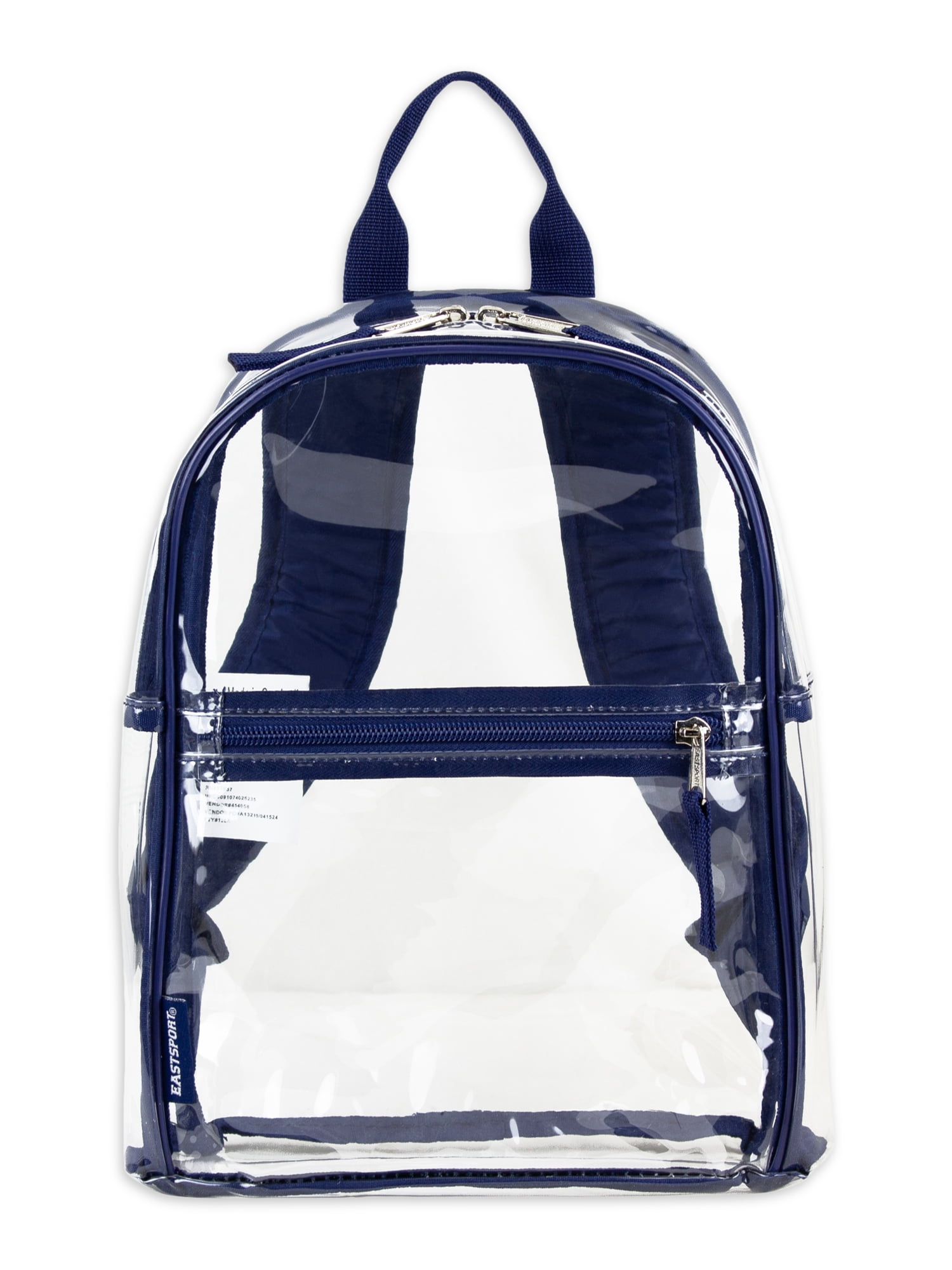 Eastsport Unisex Clear Mini Dome Backpack Blue Trim Walmart