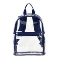 thumbnail image 1 of Eastsport Unisex Clear Mini Dome Backpack, Blue Trim, 1 of 6