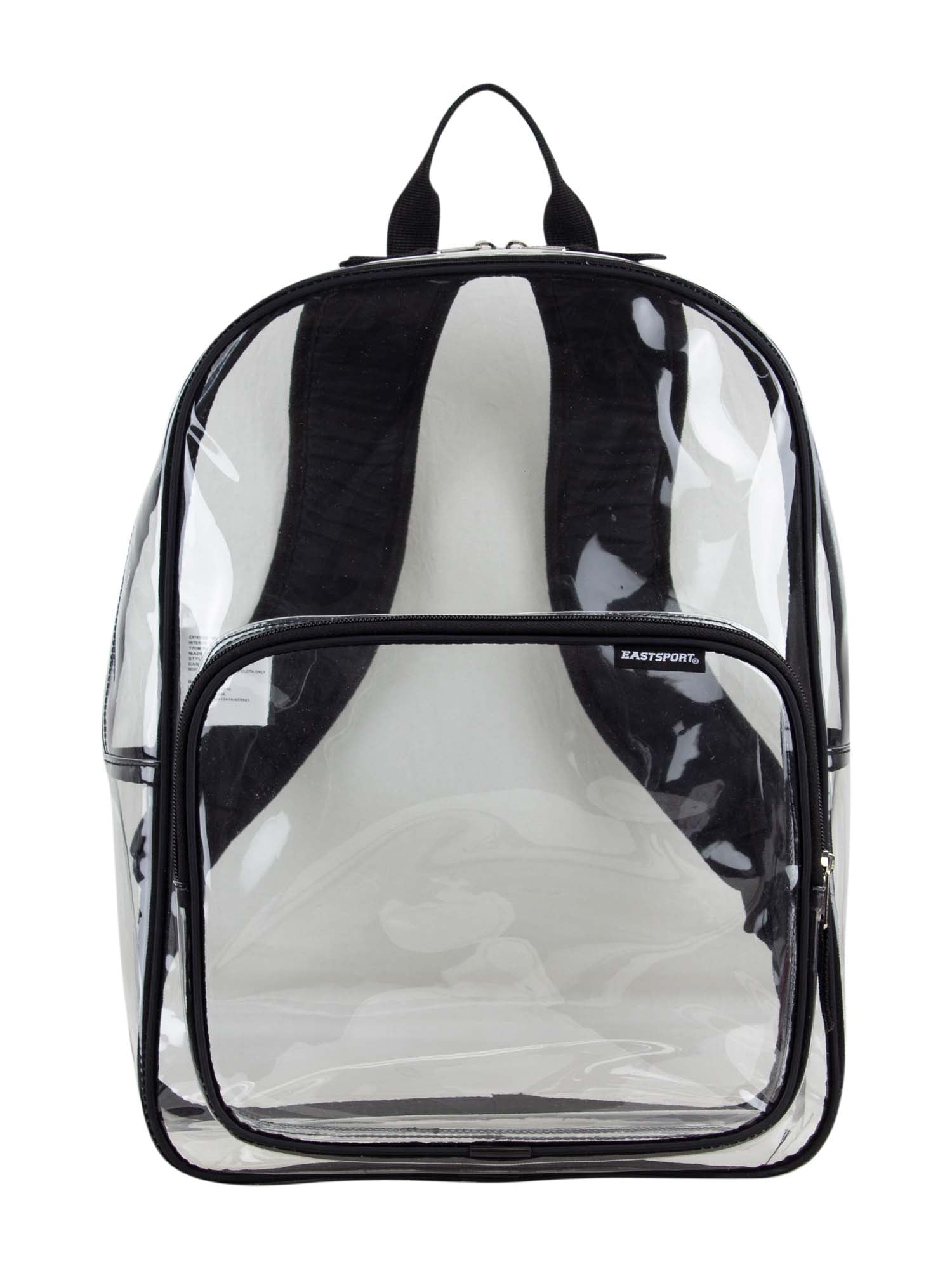Clear black backpack hot sale