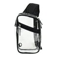 thumbnail image 1 of Eastsport Unisex Clear Stadium Approved Sling Gear Bag, Black Trim, 1 of 7