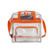 Eastsport Unisex Clear Stadium Approved Tote Orange