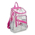 thumbnail image 1 of Eastsport Unisex Clear Top Loader Backpack, Pink Marble Dots, 1 of 6