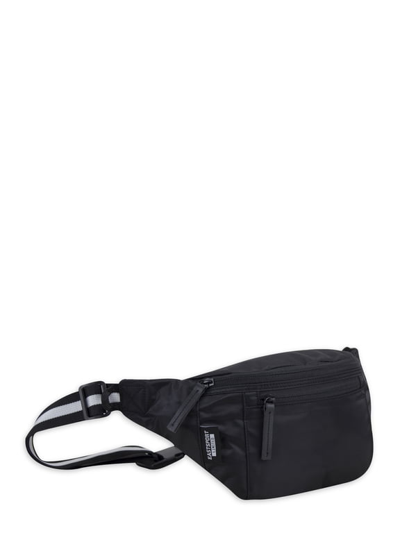 Unisex Cross-Body Fanny Pack, Compact, Nylon, Black