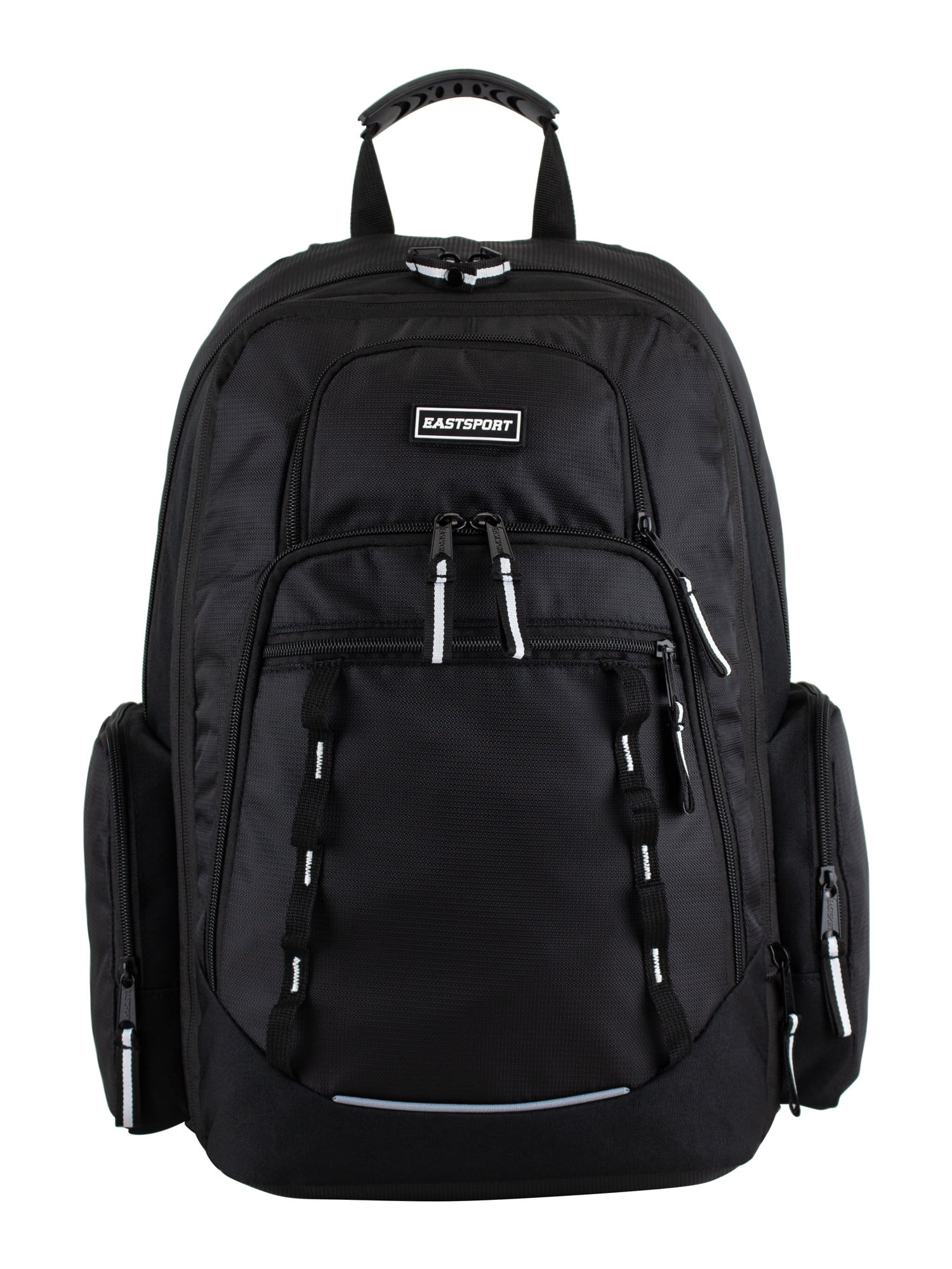 Eastsport Bungee Expandable Unisex Recycled Backpack Black Eastsport Bungee Expandable Unisex Recycled Backpack Black