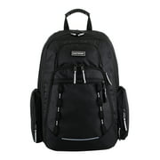 Eastsport Unisex Diamond Expandable Recycled Backpack, Black