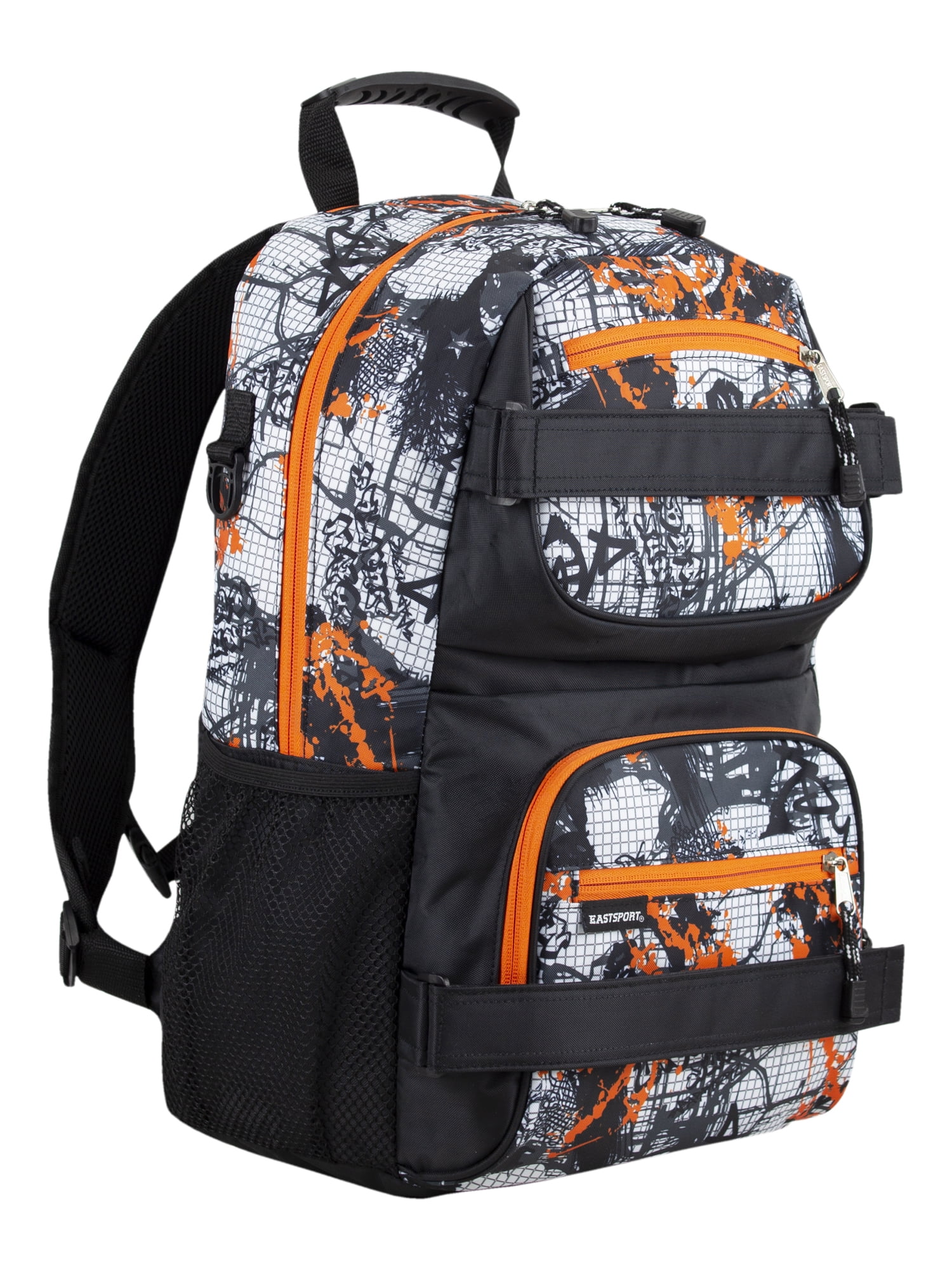 Eastsport Unisex Dual Strap Skater Backpack, Urban Grid
