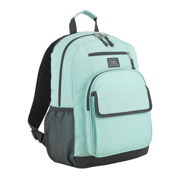 Eastsport Unisex Everyday Tech Backpack, Mint Gray