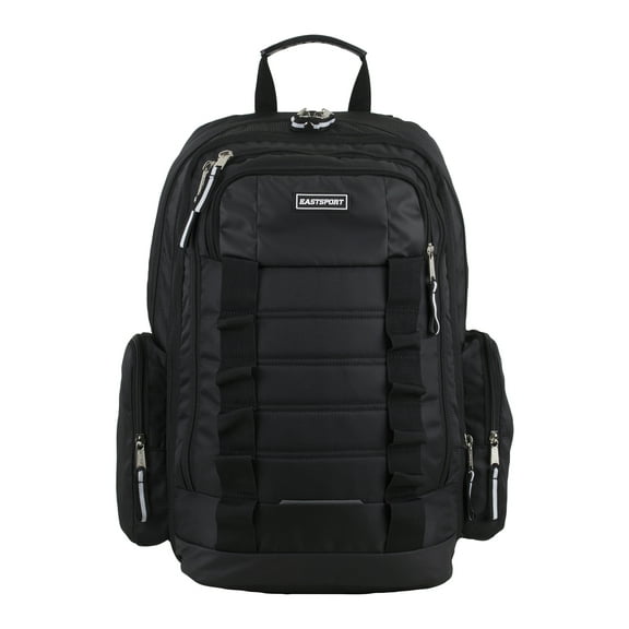 Eastsport Unisex Expandable Team Recycled Backpack, Black