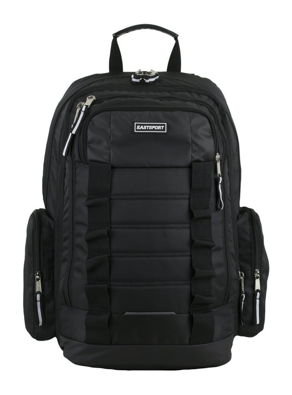 Eastsport Unisex Expandable Team Recycled Backpack, Black