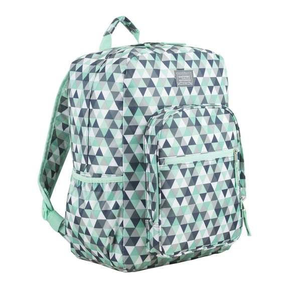 Eastsport Unisex Fashion Lifestyle Backpack, Grey Mint Diamonds