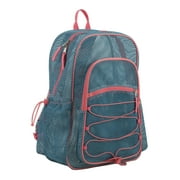 Eastsport Unisex Large Mesh Backpack with Bungee, Aqua Haze