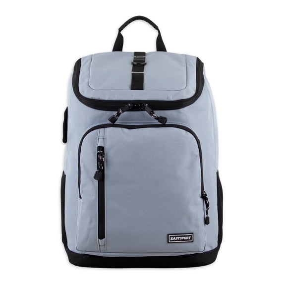 Eastsport Unisex Legend Laptop Backpack, Cool Gray