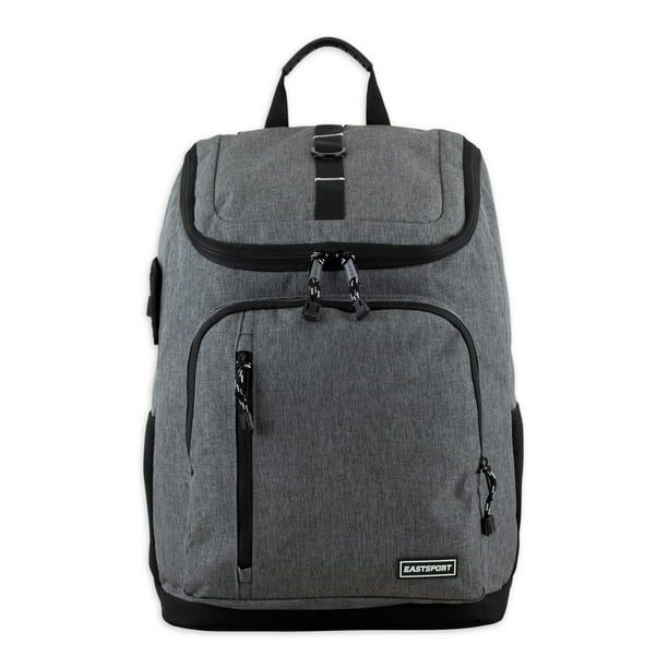 Eastsport Unisex Legend Laptop Backpack, Dark Gray