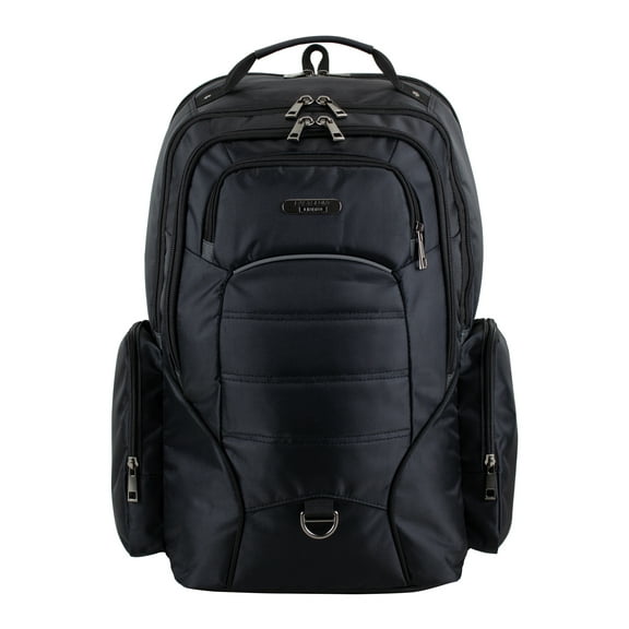 Eastsport Unisex 19" Limited Magnus Tech Backpack, Black/Charcoal