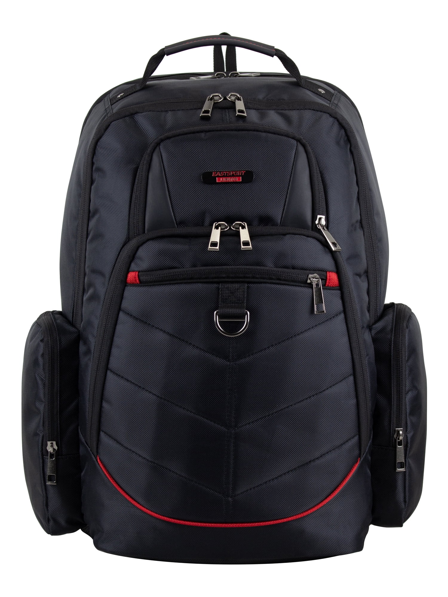 HUNT☆Travel Ripstop Backpack - Black/Red Box Logo Eastsport Unisex Limited Viper Tech Backpack, Black/Red