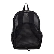 Eastsport Unisex Mesh Bungee Backpack with Padded Shoulder Straps, Black