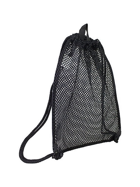 Unisex Mesh Drawstring, Black