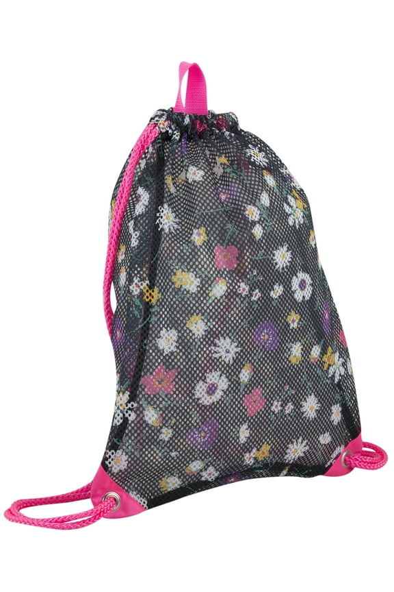 Unisex Mesh Drawstring, Daisy Flowers