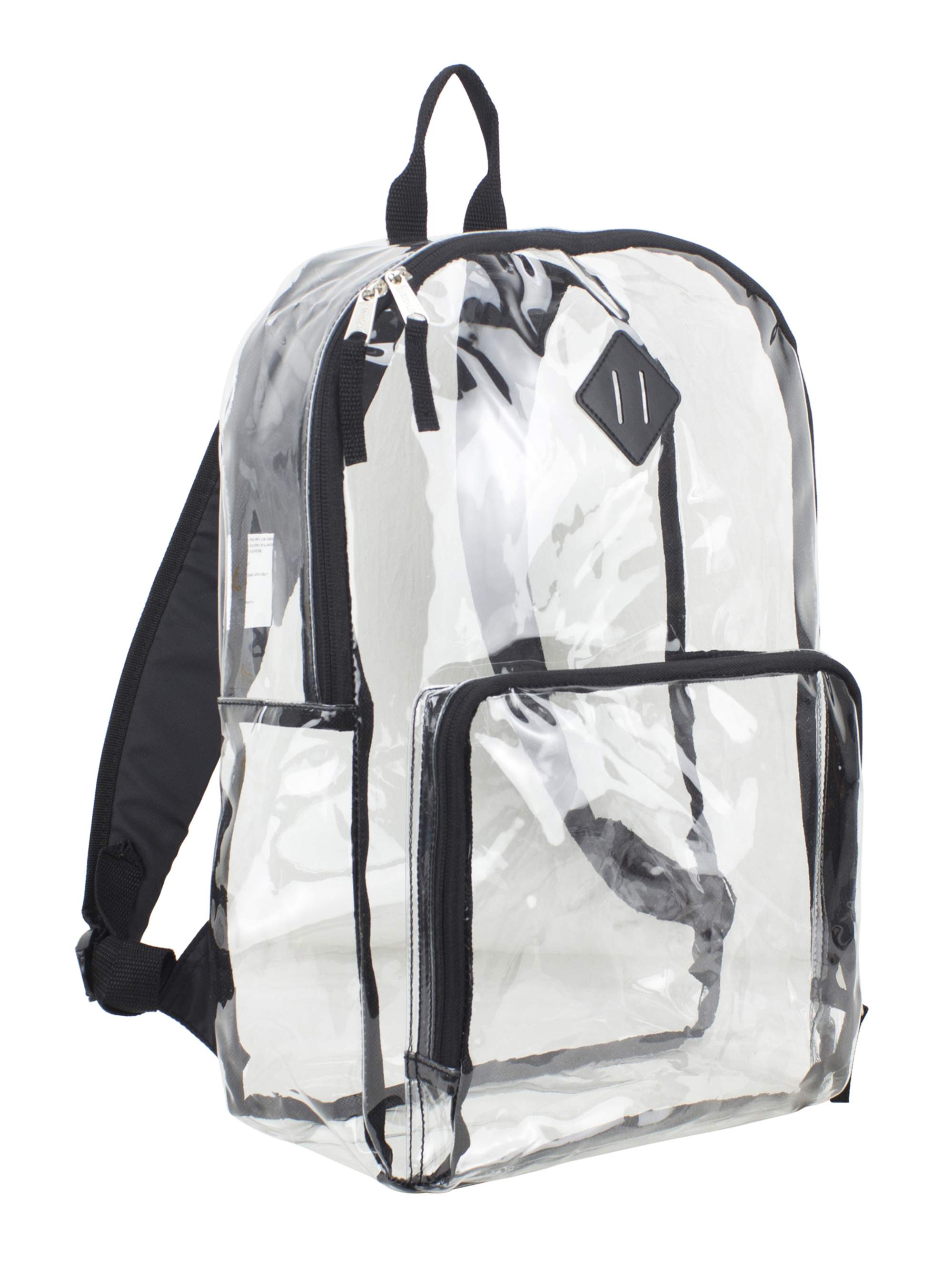 Eastsport Unisex Multi-Purpose Clear Backpack with Front Pocket, Adjustable Straps and Lash Tab Clear - image 1 of 6