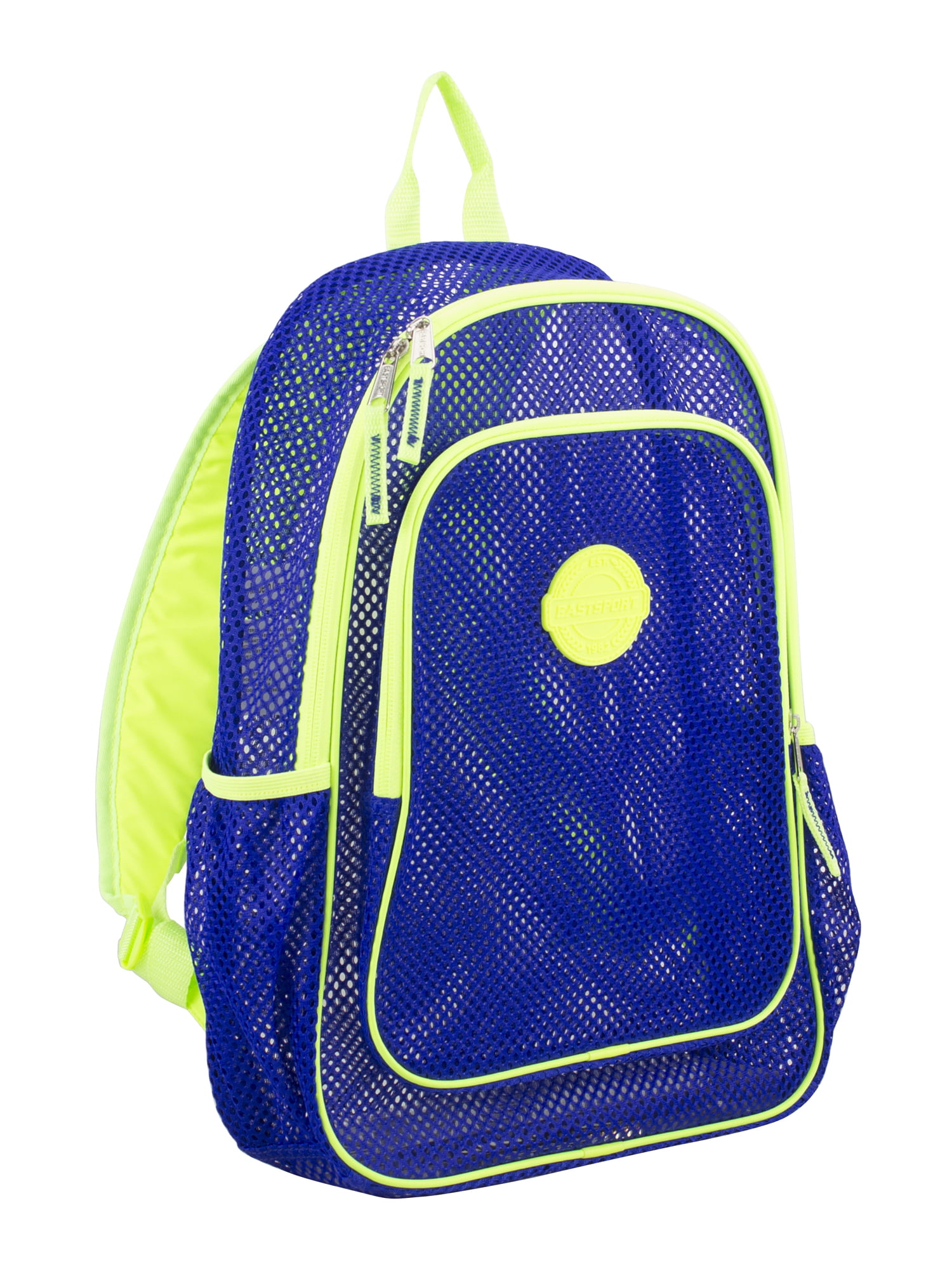 Eastsport Unisex Multi-Purpose Mesh Backpack with Front Pocket Deep Sea Neon  Yellow 