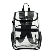 Eastsport Unisex Myth Pro Top Loader Clear Backpack, Black