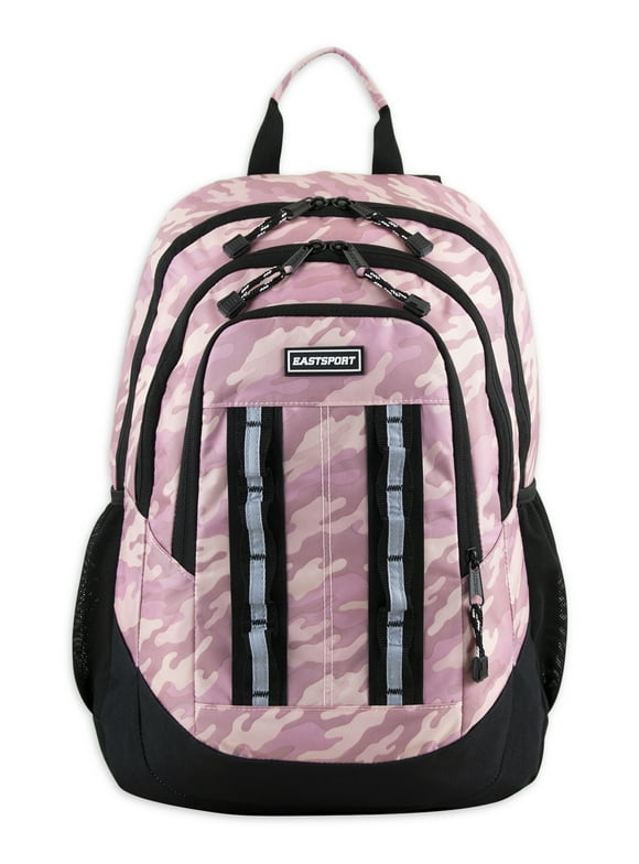 Eastsport Unisex Pinnacle Sport 19" Laptop Backpack, Pink Fluid Camouflage