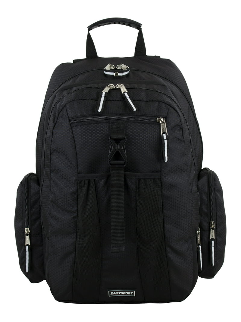 Eastsport Unisex Premier Expandable Recycled Backpack, Black