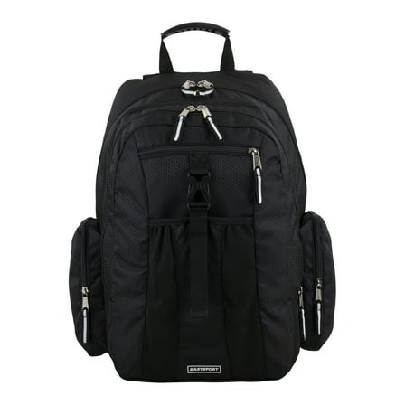 Eastsport Unisex 19" Premier Expandable Recycled Backpack, Black