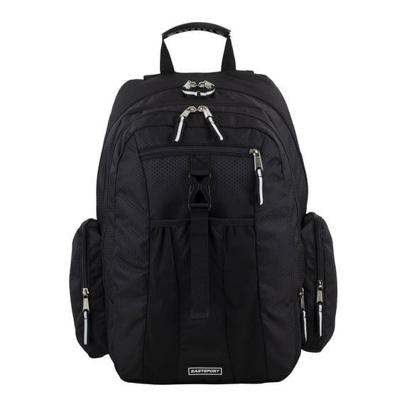 Eastsport Unisex 19" Premier Expandable Recycled Backpack, Black