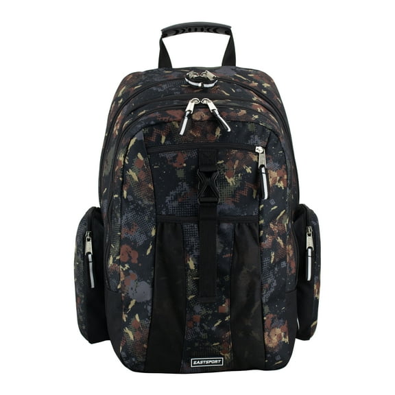 Eastsport Unisex Premier Expandable Recycled Backpack, Camo Edge