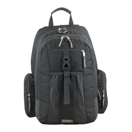 Eastsport Unisex 19" Premier Expandable Recycled Backpack, Charcoal