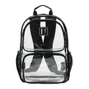 Eastsport Unisex Primo Clear 16" Backpack, Black