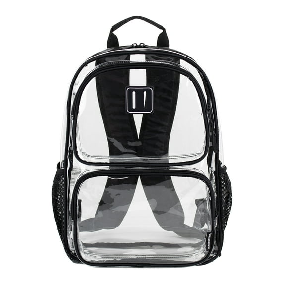 Eastsport Unisex Primo Clear 16" Backpack, Black