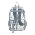 thumbnail interactive-video image 1 of Eastsport Unisex Pro Cargo Clear 17" Backpack, Cool Grey, 1 of 8