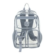 Eastsport Unisex Pro Cargo Clear Backpack, Cool Grey