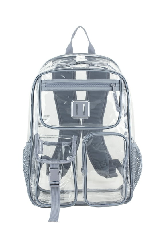 Unisex Pro Cargo Clear 17" Backpack, Cool Grey