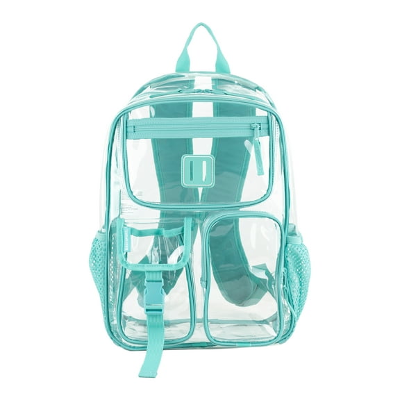 Eastsport Unisex Pro Cargo Clear 17" Backpack, Pool Blue