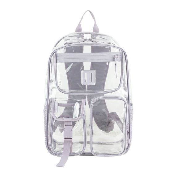 Eastsport Unisex Pro Cargo Clear 17" Backpack, Thistle