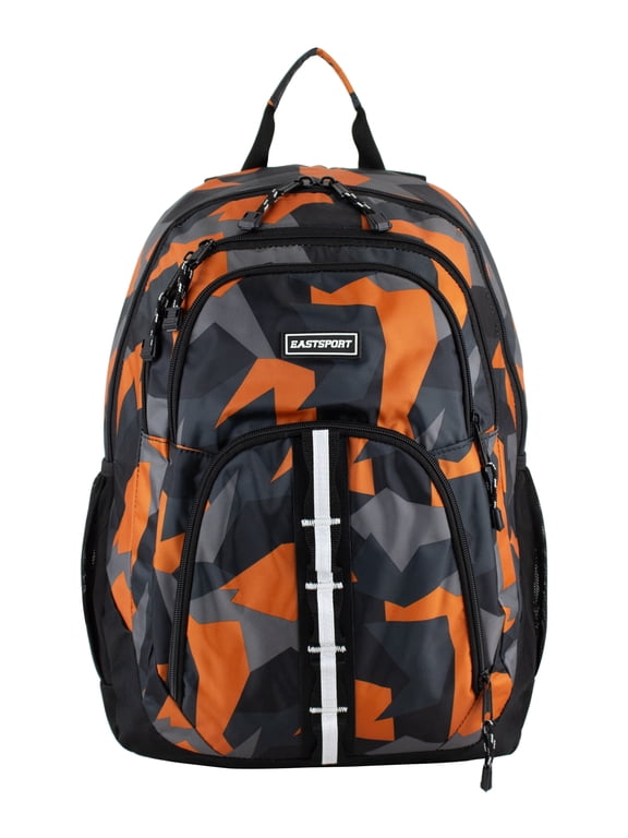 Unisex Rally Sport 2.0 Backpack, Red Jagged Shapes
