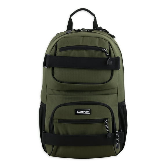 Eastsport Unisex Skatepark Laptop Backpack, Olive