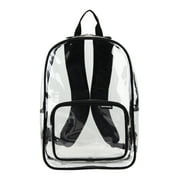 Eastsport Unisex Spark Clear 16" Backpack, Black