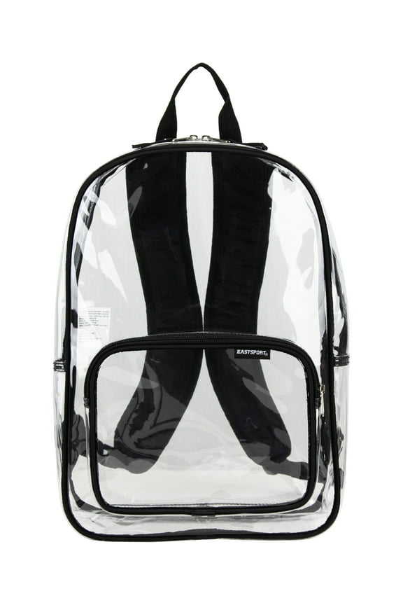 Unisex Spark Clear 16" Backpack, Black