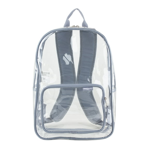Eastsport Unisex Spark Clear 16" Backpack, Cool Grey