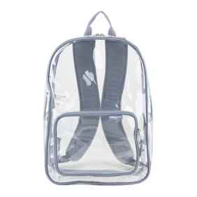 Eastsport Unisex Spark Clear 16" Backpack, Cool Grey